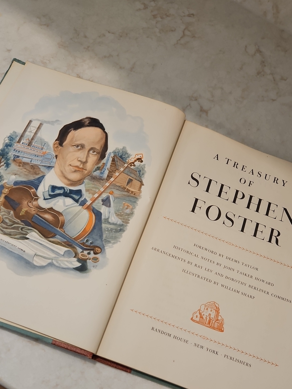 A Treasury of Stephen Foster Song Book ~ First Printing